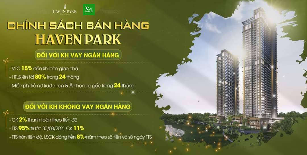 Chính sách bán hàng Haven Park Ecopark