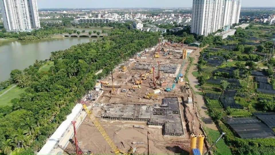 Tiến độ Swan Park Onsen Ecopark tháng 8 năm 2021