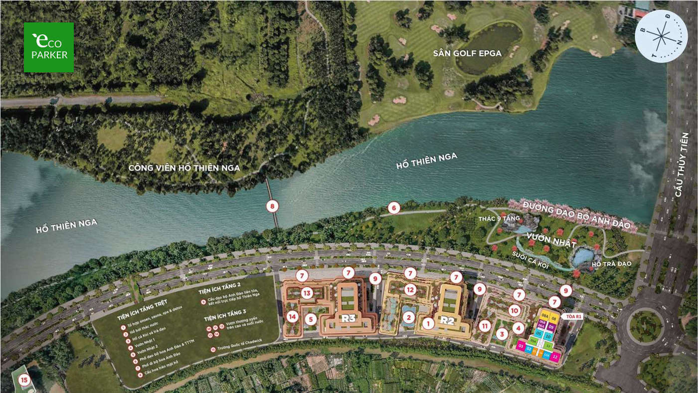 Hệ thống tiện ích Swanlake Boutique Ecopark