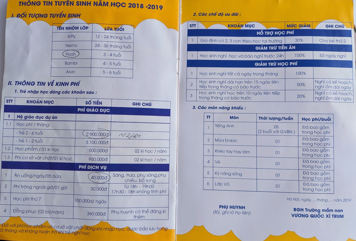 thông tin tuyển sinh