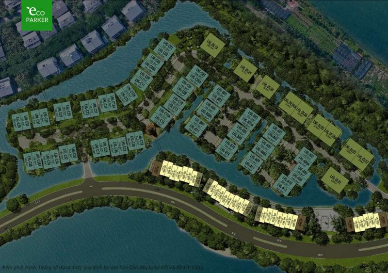 Sơ đồ phân lô nhà phố điển hình Làng Hà Lan Ecopark