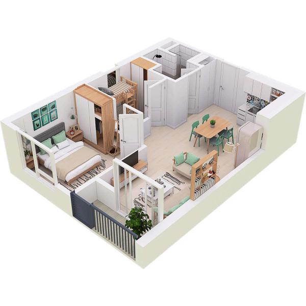 Căn hộ chung cư Westbay Ecopark - 50m2