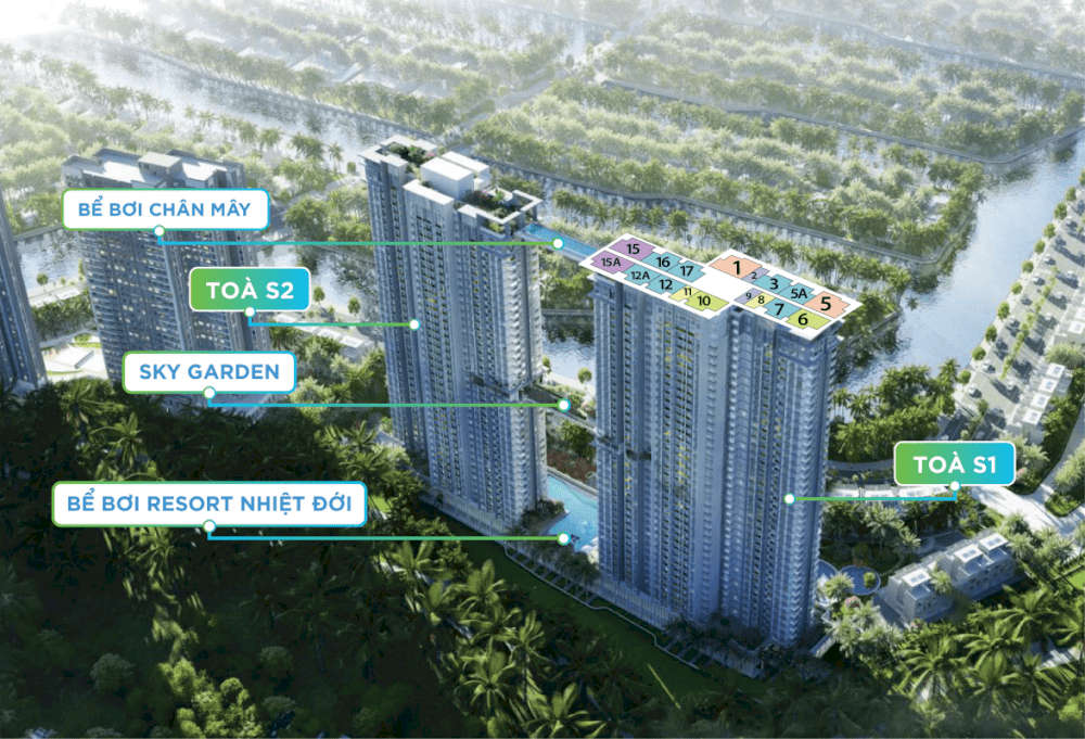Điểm nhấn Sky Bridge tại Chung cư Sky Oasis Ecopark