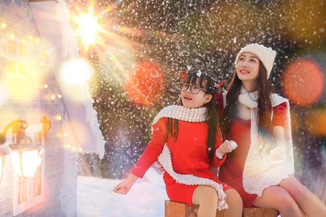 Check-in búp măng Noel 2020 tại làng Bắc Âu Ecopark