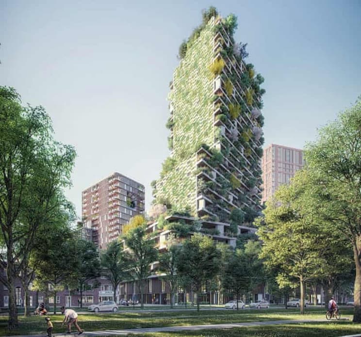 Công trình Vertical Forest - Rừng thẳng đứng tại Utrecht, Hà Lan